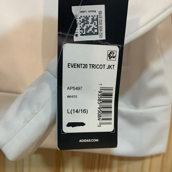 Adidas Unisex Jacket with Black Stripes - Picture 3 of 4